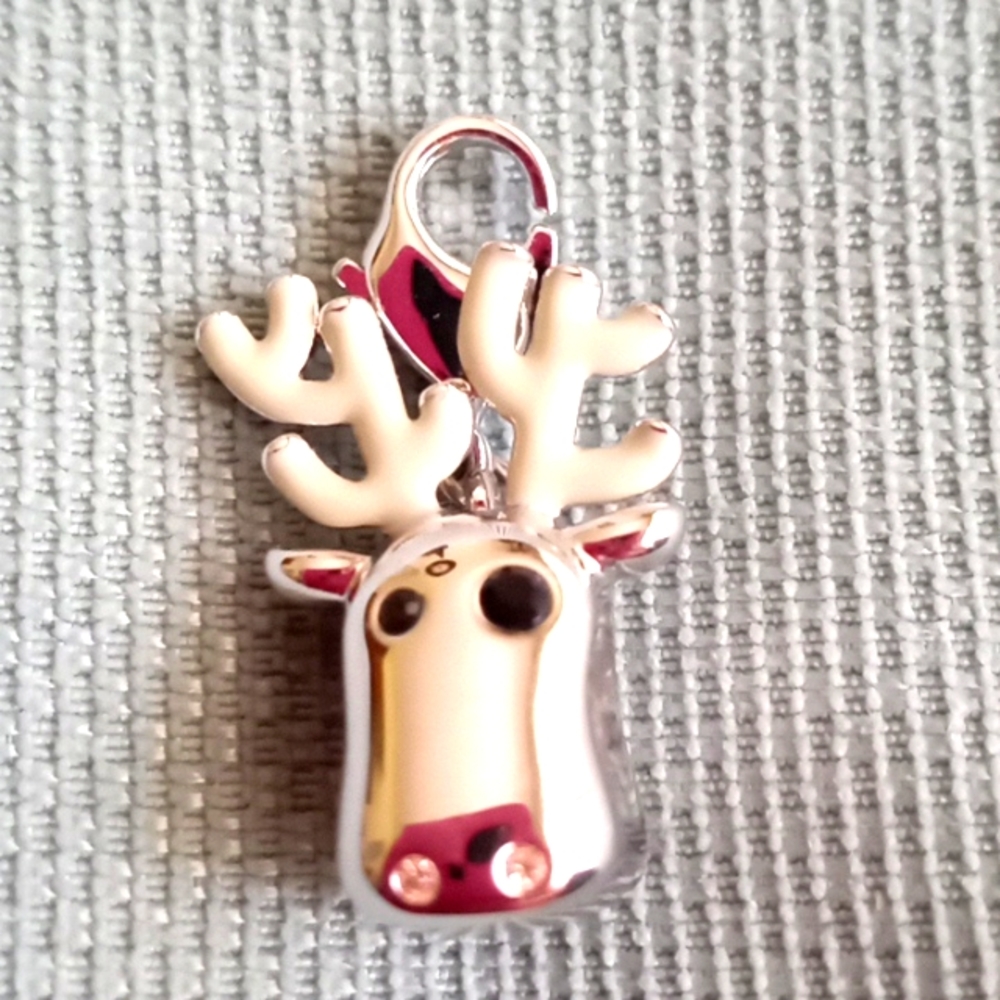 SWAROVSKI CRYSTAL DEER CHARM